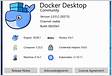 Docker is running. Docker Desktop says Docker